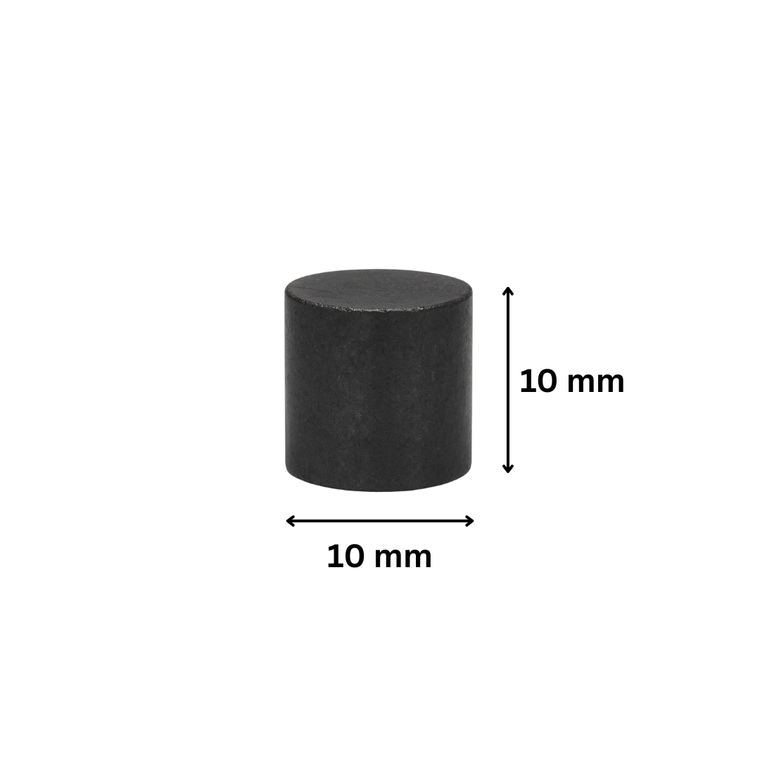 Ferrit Scheibenmagnet 10x10mm Y35 Hartferrit axial magnetisiert starke Magnete