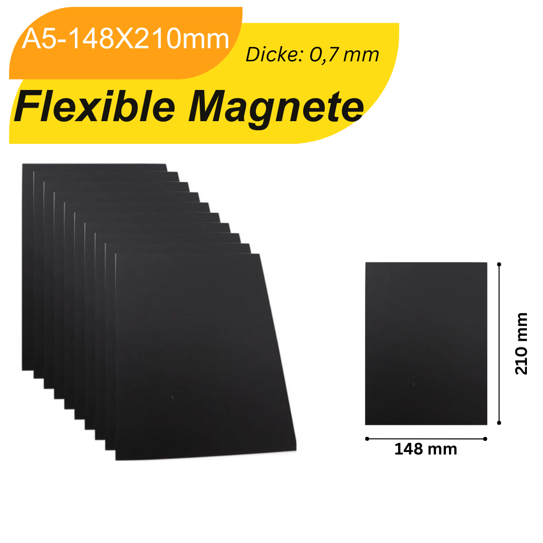 Anisotrope Magnetfolie DIN A5 0,7 mm – hohe Haftkraft, rohbraun