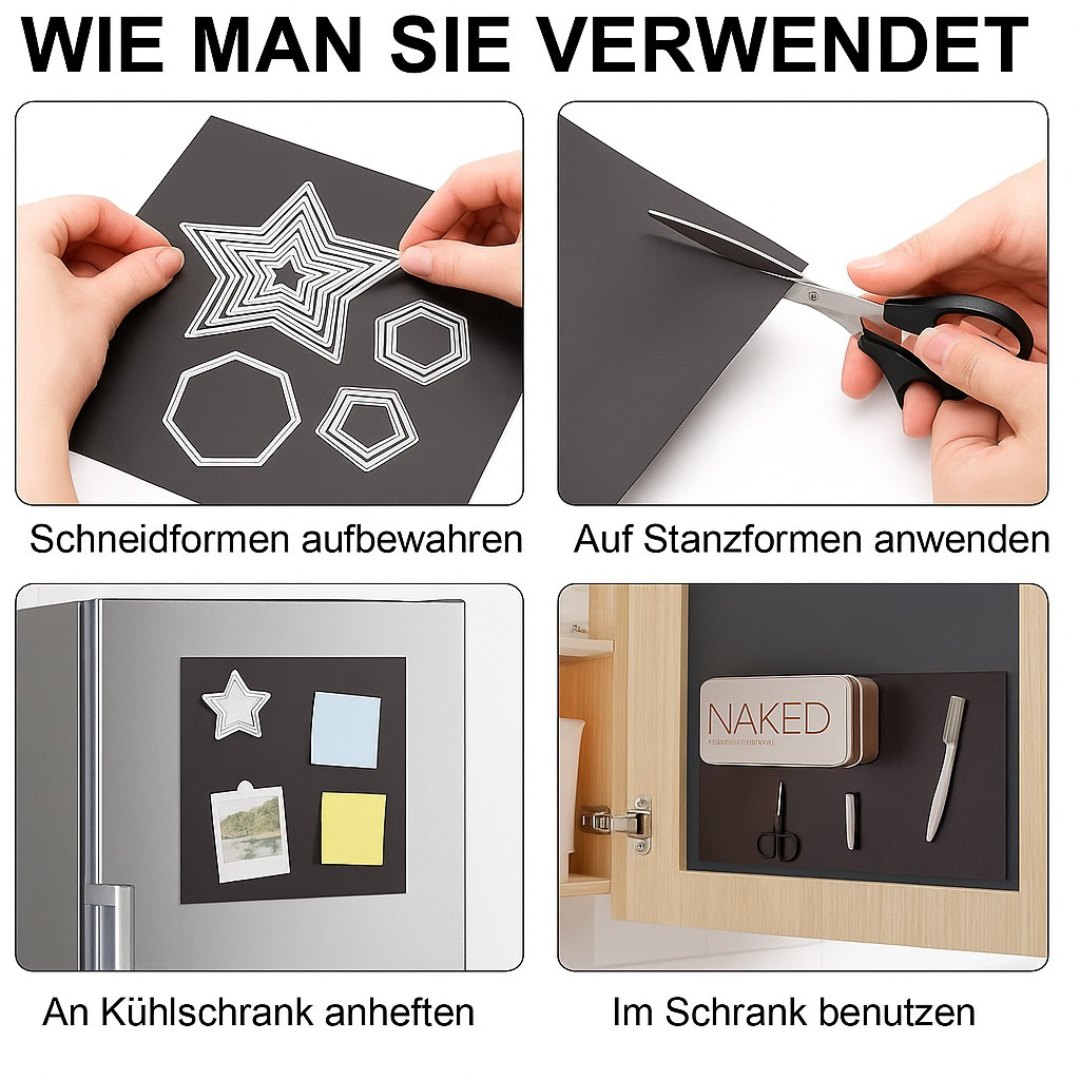 Hochwertige Magnetfolie DIN A5 rohbraun – vielseitig einsetzbar