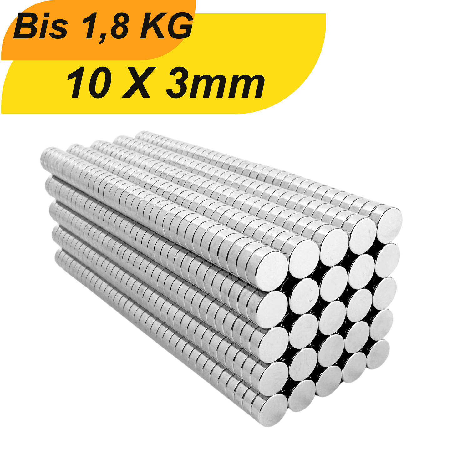 Supermagnete 10x3 mm – für DIY-Projekte, Büro oder Werkstatt