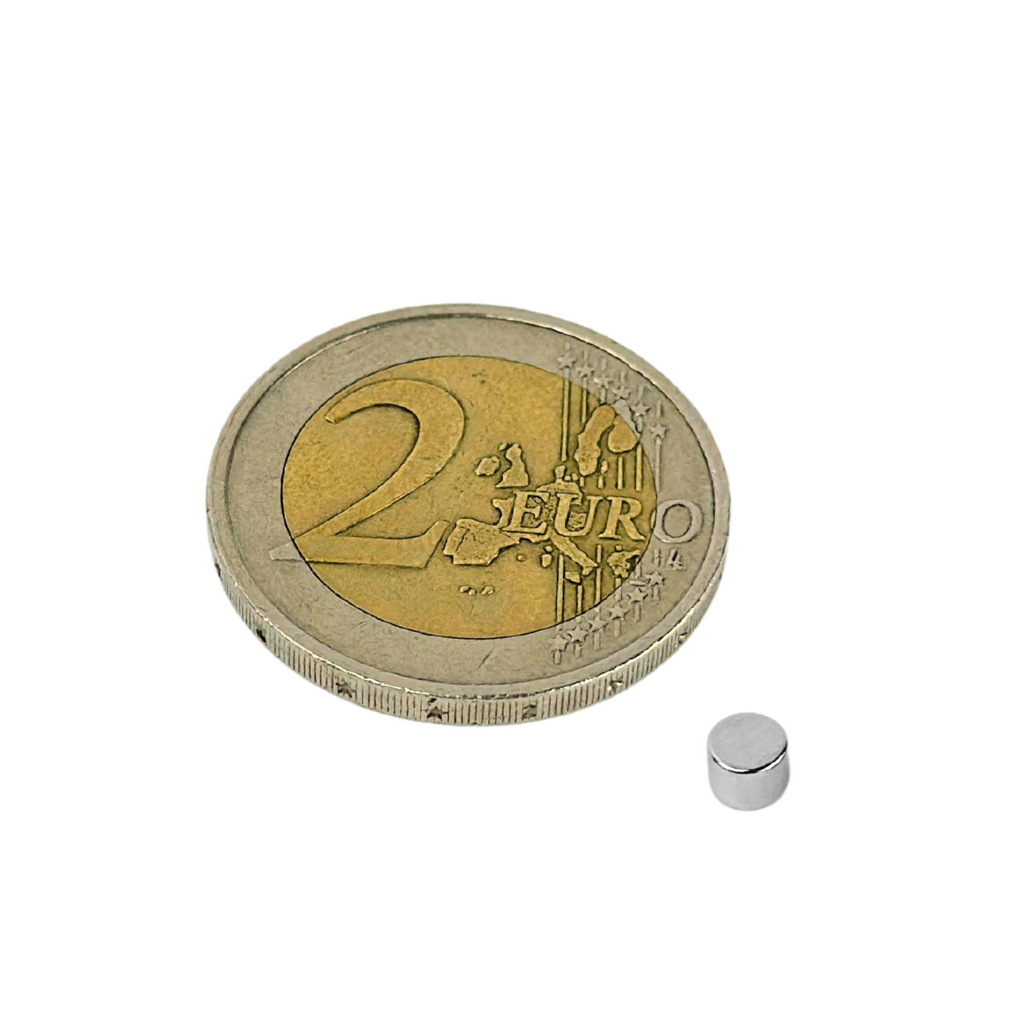 Magnet 4 mm Durchmesser und 3 mm Höhe – vernickelte Oberfläche