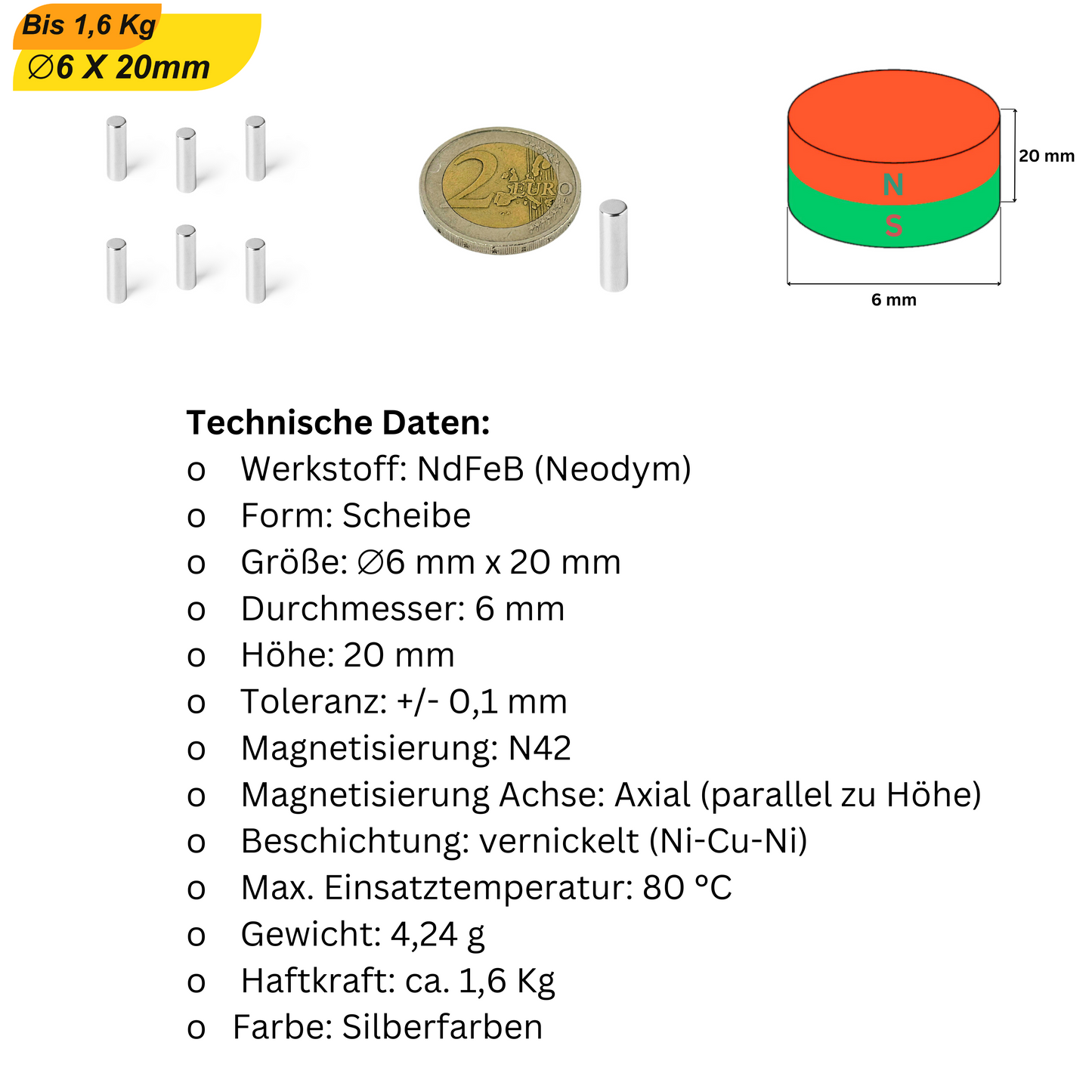 Hochwertige Neodym-Magnete für Ordnungs- & Bürobedarf