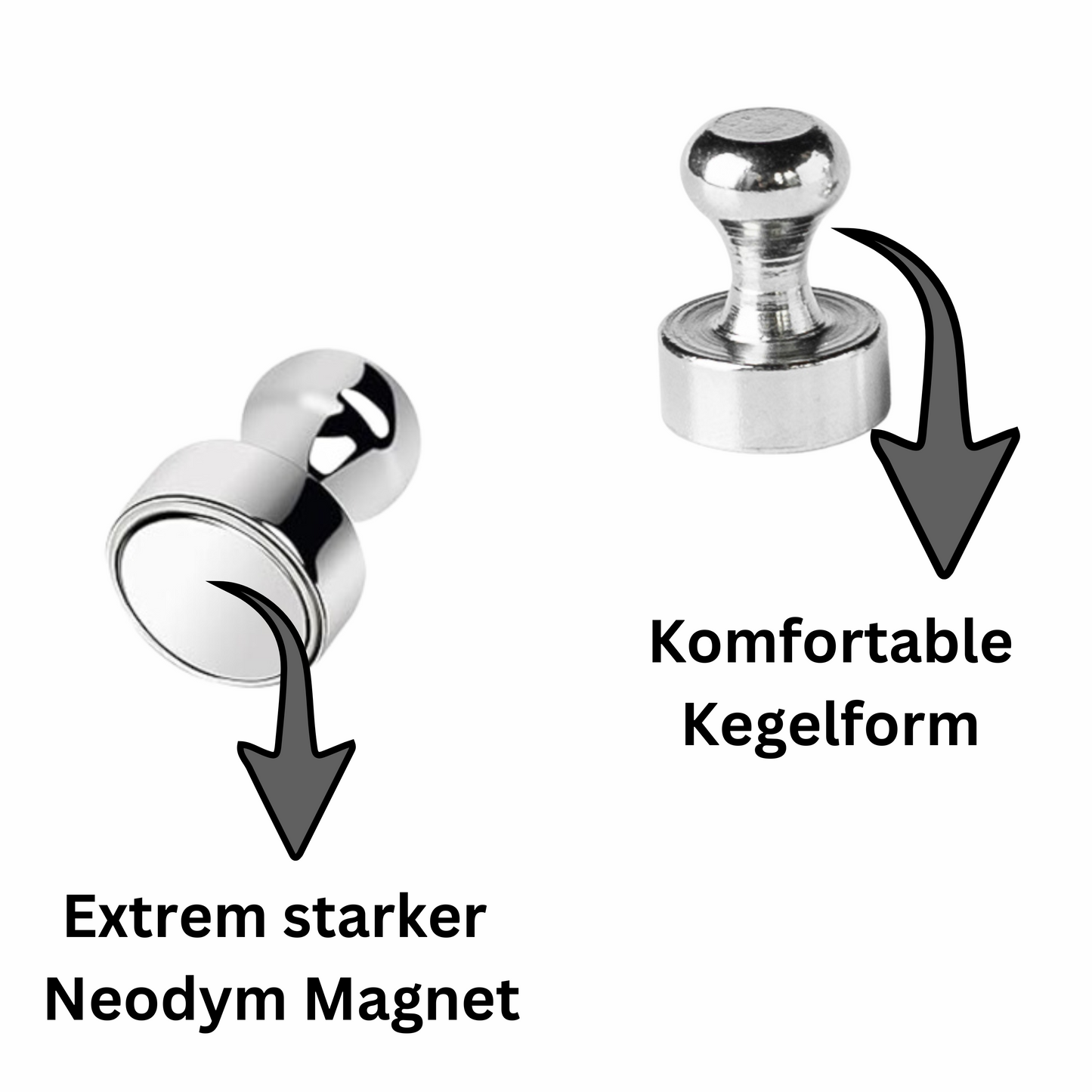 Set aus Magneten für Schule oder Büro