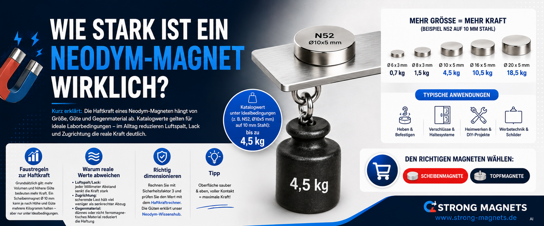 Wie stark ist ein Neodym-Magnet wirklich?