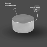 Hochleistungs-Neodym-Magnet 100 mm Durchmesser, 20 mm Höhe