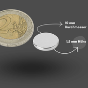N42 Neodym Scheibenmagnet – extrem stark bei flacher Bauweise