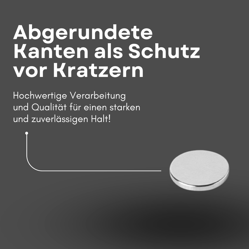 Neodym Magnet Ø 10mm x 1,5mm - Starker Scheibenmagnet - N42 Supermagnet - Hohe Haftkraft bis 961g