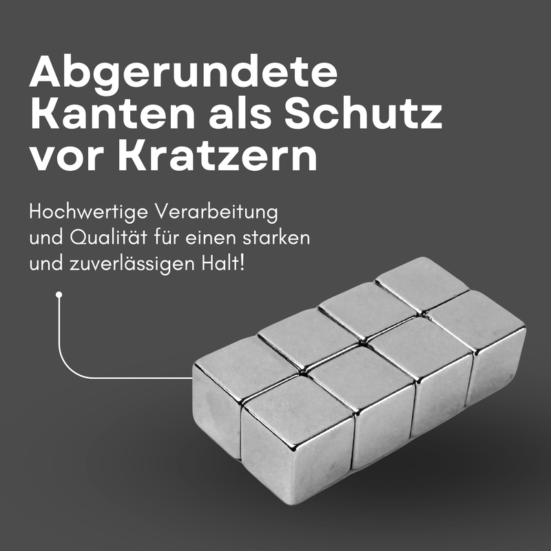 Neodym Magnet 10mm x 10mm x 10mm Supermagnete hohe Haftkraft Würfelmagnete