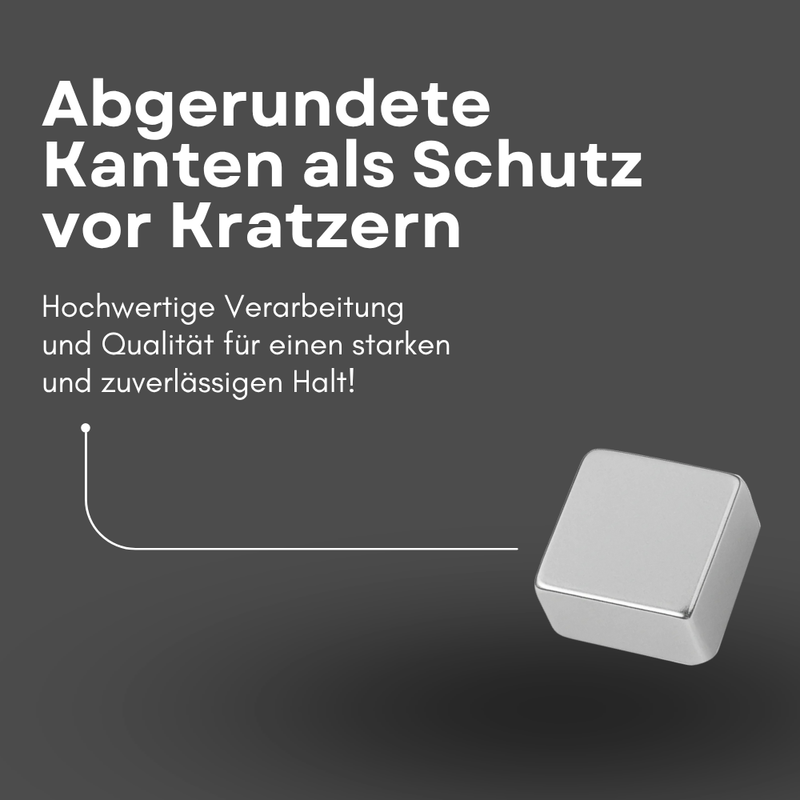 Neodym Magnet 10mm x 10mm x 5mm - N42 Supermagnet - Quadermagnete - Hohe Haftkraft bis 4,91kg