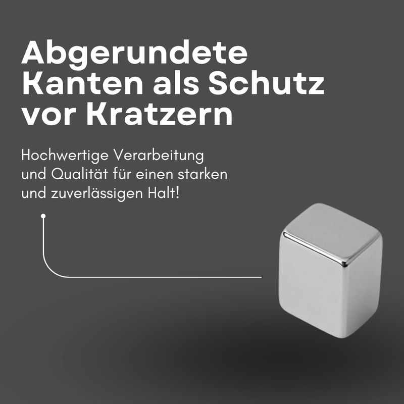 Neodym Magnet 10mm x 10mm x 8mm - N42 Supermagnet - Quadermagnete - Hohe Haftkraft bis 6,21kg
