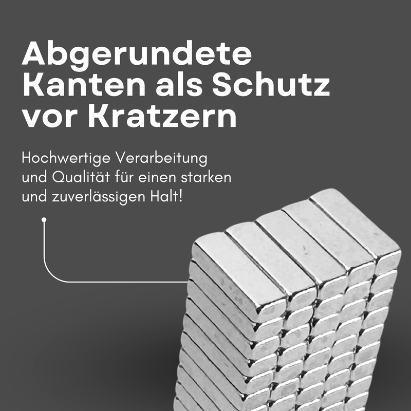 Neodym Magnet 10mm x 3mm x 2mm - N38 Supermagnet - Quadermagnete - Hohe Haftkraft bis 560g