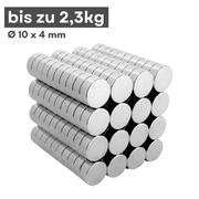 Neodym-Scheibenmagnet 10x4 mm N38 – kompakt und kraftvoll