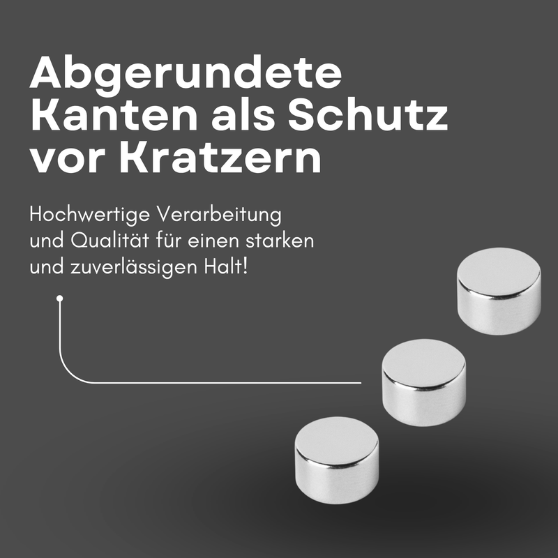 Neodym Magnet Ø 10mm x 6mm - Starker Scheibenmagnet - N42 Supermagnet - Hohe Haftkraft bis 3,5kg