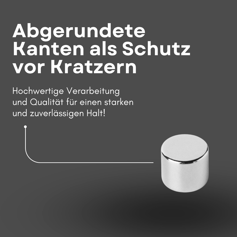 Neodym Magnet Ø 12mm x 10mm - Starker Scheibenmagnet - N42 Supermagnet - Hohe Haftkraft bis 5,6kg