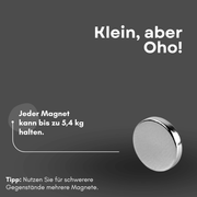 Mini Scheibenmagnet 13,85x1,85 mm 5,4 kg Haftkraft