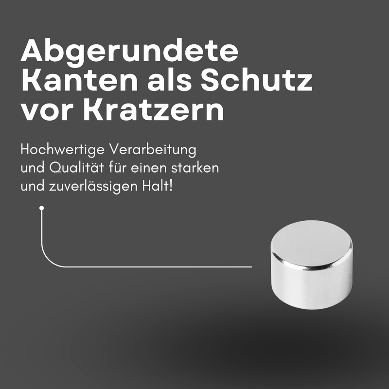 Neodym Magnet Ø 15mm x 10mm - Starker Scheibenmagnet - N42 Supermagnet - Hohe Haftkraft bis 8,2kg
