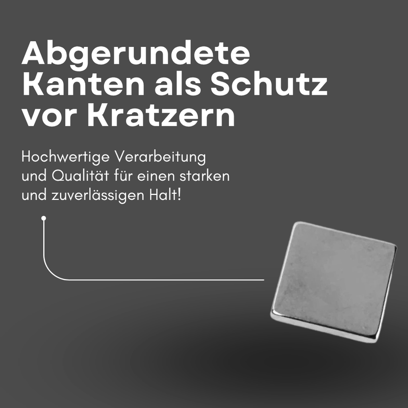 Neodym Magnet 15mm x 15mm x 3mm - N42 Supermagnet - Quadermagnete - Hohe Haftkraft bis 6,21kg