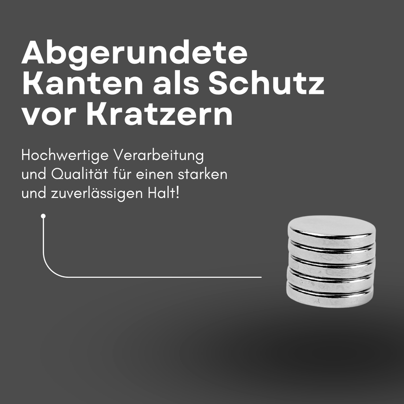 Neodym Magnet Ø 15mm x 2,5mm - Starker Scheibenmagnet - N38 Supermagnet - Hohe Haftkraft bis 2,3kg