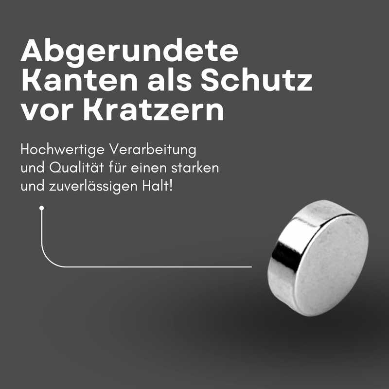 Magnete al neodimio Ø 15mm x 5mm - Magnete a disco potente - Super magnete N40 - Elevata forza di tenuta fino a 5kg