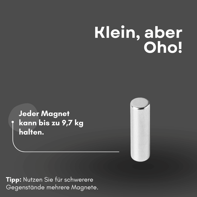 Scheibenmagnet 16,5x19 mm N35 silber Haftmagnet