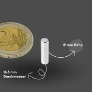 Neodym Supermagnet 16,5x19 mm extra stark