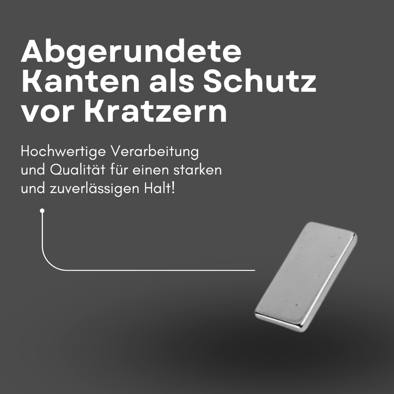 Neodym Magnet 20mm x 10mm x 4mm - N42 Supermagnet - Quadermagnete - Hohe Haftkraft bis 5,52kg