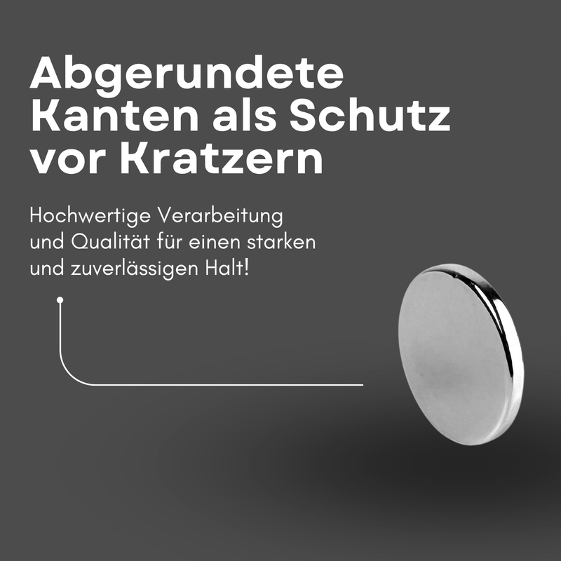 Neodym Magnet Ø 25mm x 3mm - Starker Scheibenmagnet - N38 Supermagnet - Hohe Haftkraft bis 4,8kg