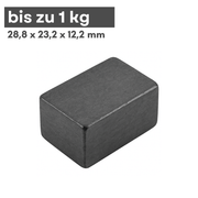 Ferrit Quadermagnet 28,8x23,2x12,2 mm Y30 Blockmagnet 1 kg Haftkraft