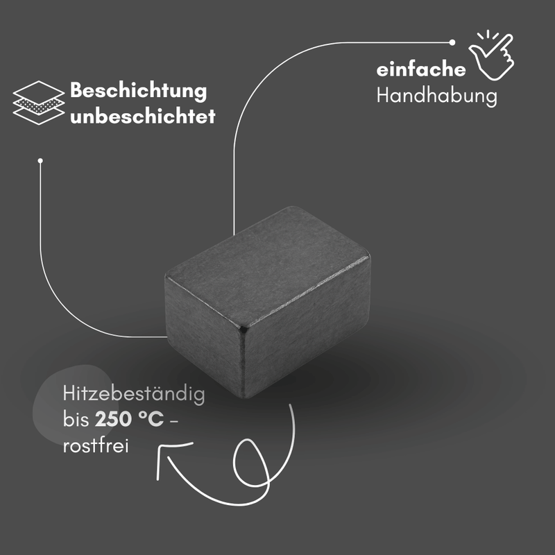 Ferrit Blockmagnet groß 28,8 mm Industrie Magnet 1 kg