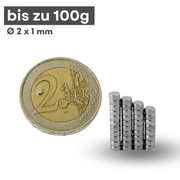 Extrem starker Mini-Neodym Magnet 2x1 mm – passt in kleinste Bauteile