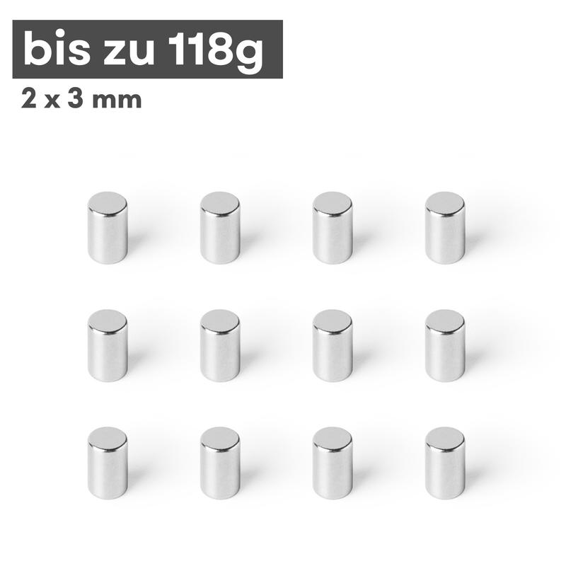 Neodymium magnet 2x3 mm – disc magnet N42 super magnet with high holding force