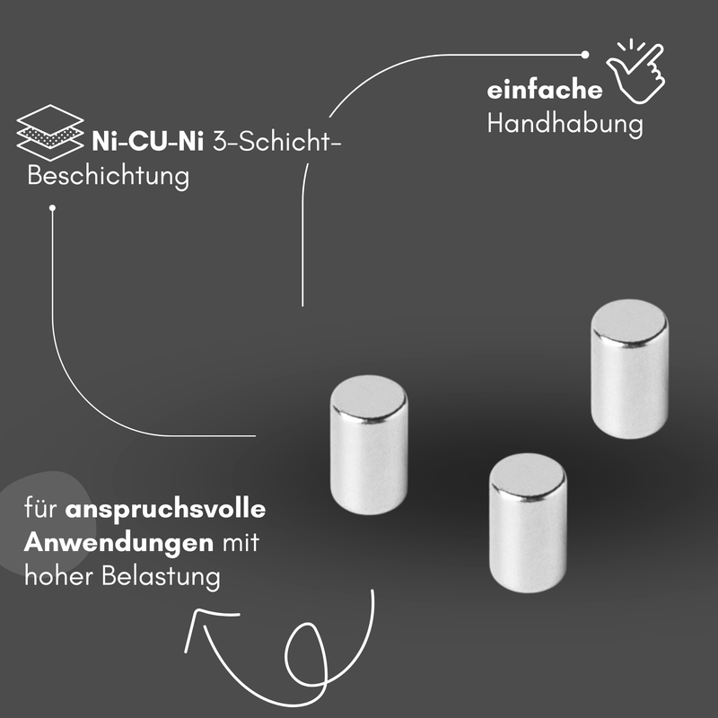 Neodymium magnet 2x3 mm – disc magnet N42 super magnet with high holding force