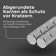 Neodym Magnet klein Ø2x3,4 mm vernickelt stark