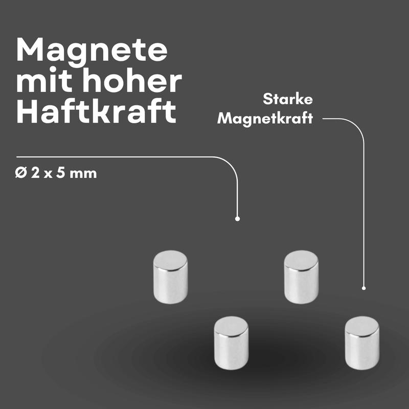 Mini Neodym Magnet 2 mm x 5 mm – kompakt und leistungsstark
