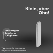 Neodym Blockmagnet phosphatiert 35x3,9x2,5 mm 45H