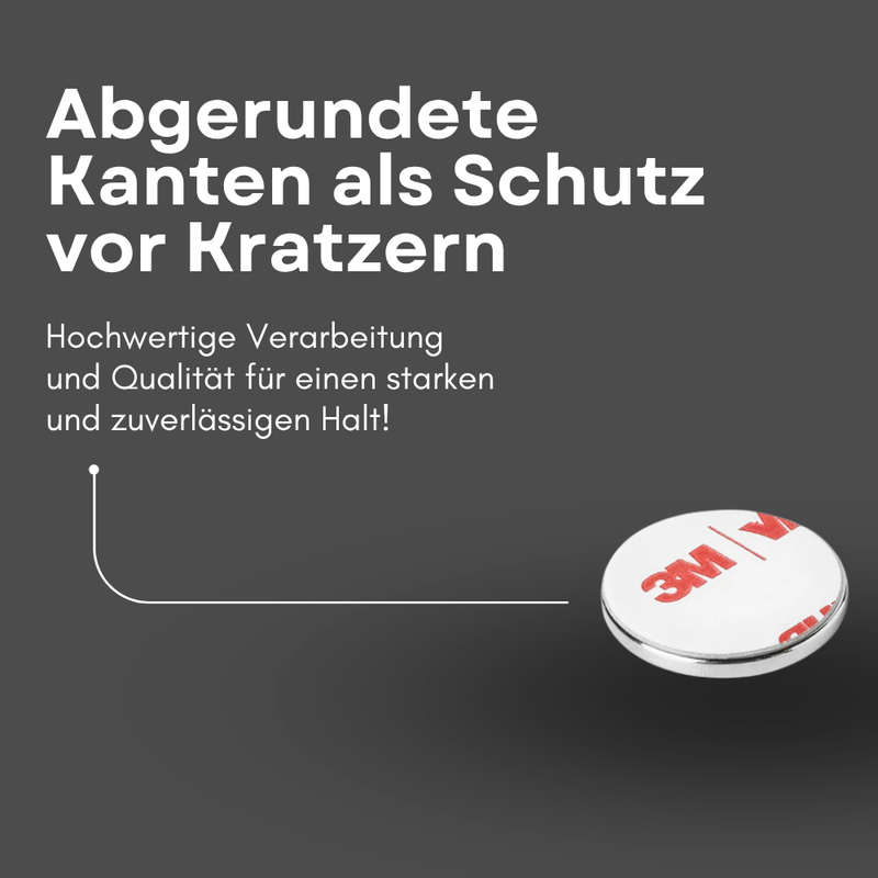 3M selbstklebend Scheibenmagnet Ø 20mm x 2mm Haftkraft 2,40 Kg