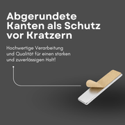 Selbstklebender Quadermagnet 30 x 10 x 1 mm für versteckte Befestigungen in Möbeln und Vitrinen