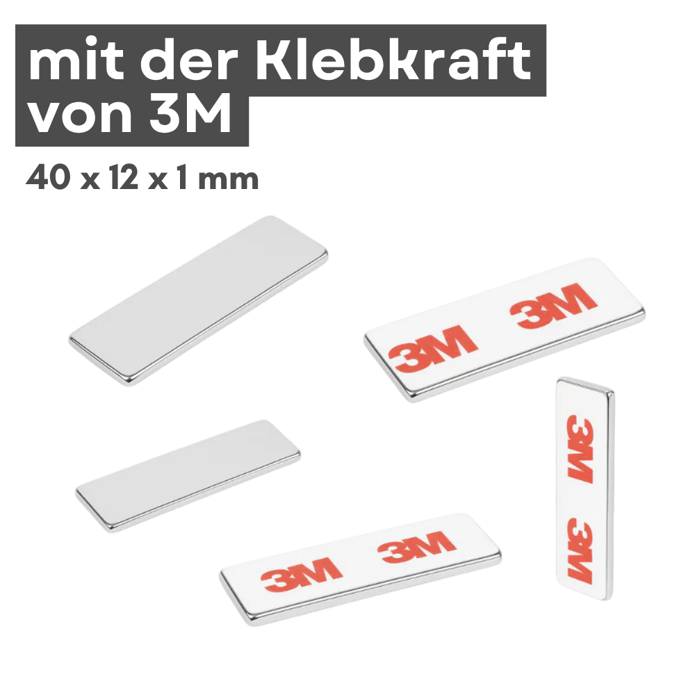 3M Quadermagnete 31mm - 40mm