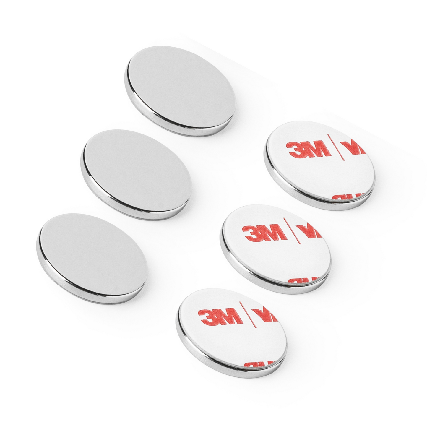 Runder Neodym Magnet mit 3M Selbstklebung – 1,5mm dick, 1 kg Haftkraft