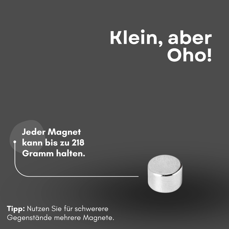 Neodym Magnet Ø 3mm x 2mm - Starker Scheibenmagnet - N42 Supermagnet - Hohe Haftkraft bis 218g