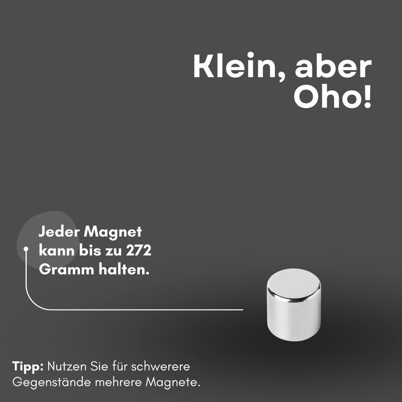 Neodym Magnet Ø 3mm x 3mm - Starker Scheibenmagnet - N42 Supermagnet - Hohe Haftkraft bis 272g