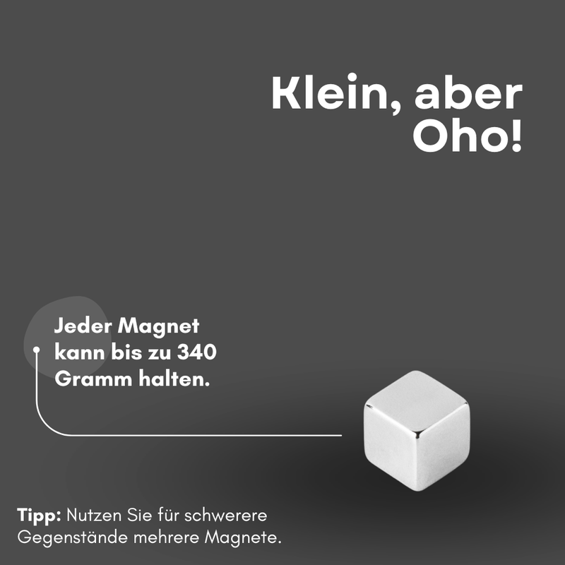 Neodym Magnet 3x3x3 mm Supermagnete hohe Haftkraft Würfelmagnete
