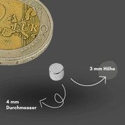 Mini Neodym Magnet 4x3 mm – passt in kleine Bauteile & enge Räume