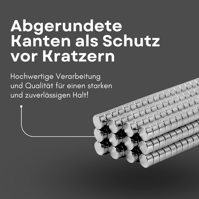 Neodym Magnet Ø 4mm x 3mm - Starker Scheibenmagnet - N38 Supermagnet - Hohe Haftkraft bis 400g