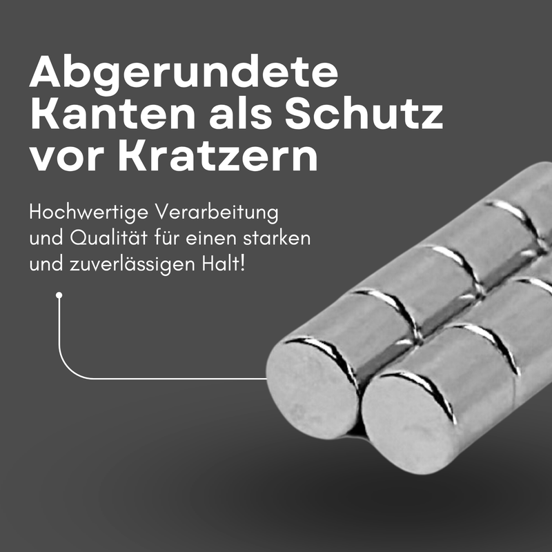 Neodym Magnet Ø 4mm x 4mm - Starker Scheibenmagnet - N38 Supermagnet - Hohe Haftkraft bis 500g