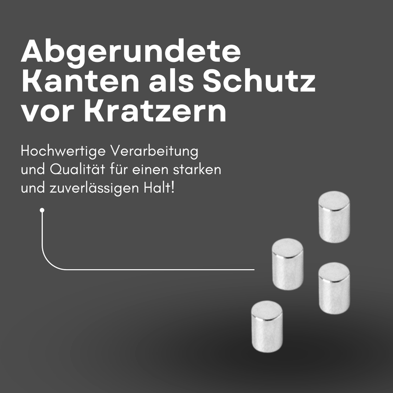 Neodym Magnet Ø 4mm x 5mm - Starker Scheibenmagnet - N42 Supermagnet - Hohe Haftkraft bis 612g