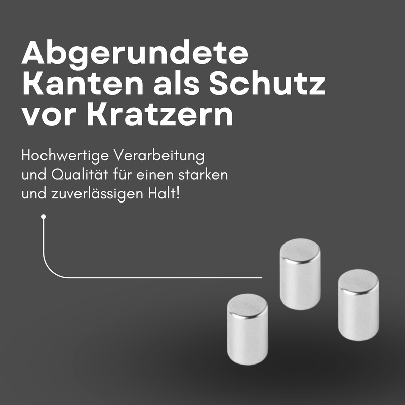 Neodym Magnet Ø 4mm x 6mm - Starker Scheibenmagnet - N42 Supermagnet - Hohe Haftkraft bis 639g