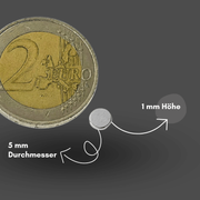 Leistungsstarker N42 Neodym-Magnet Scheibe 5x1 mm