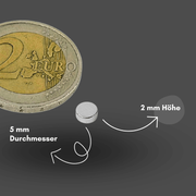 Axial magnetisierter Scheibenmagnet 5x2 mm N38 – langlebige Leistung