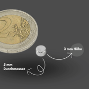 Axial magnetisierter Scheibenmagnet 5x3 mm N38 – langlebige Leistung